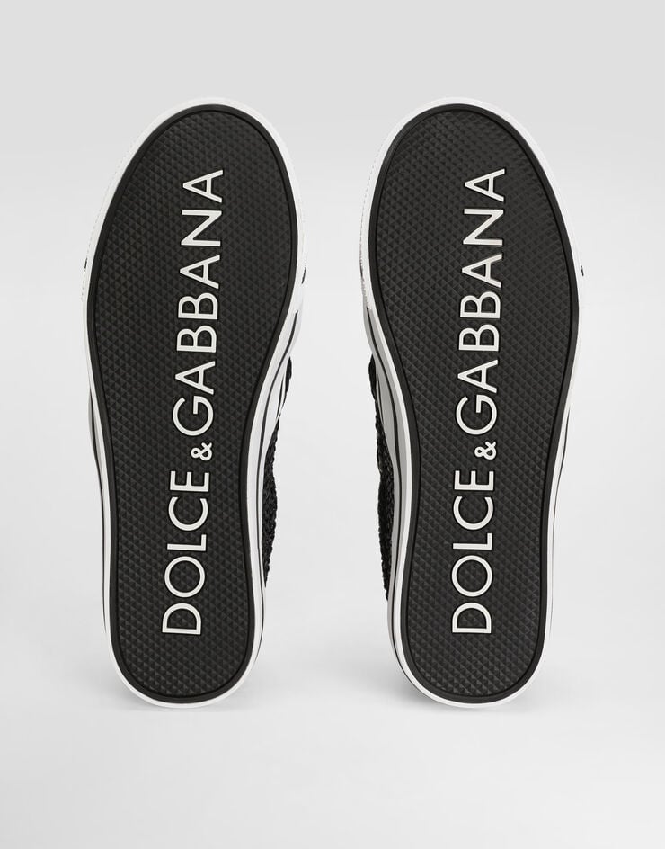 Dolce & Gabbana DG Sailing sneakers in raffia Dolce & Gabbana DG Sailing sneakers in raffia Black CS2479A0903