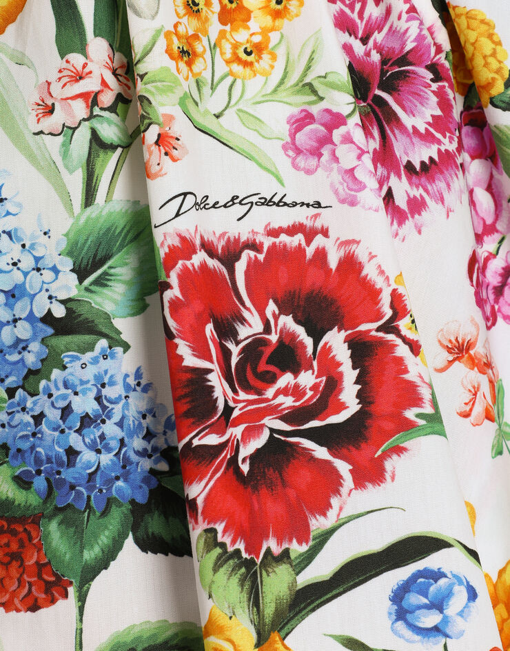Dolce & Gabbana Poplin dress with floral print Print L24DG1HS5TC