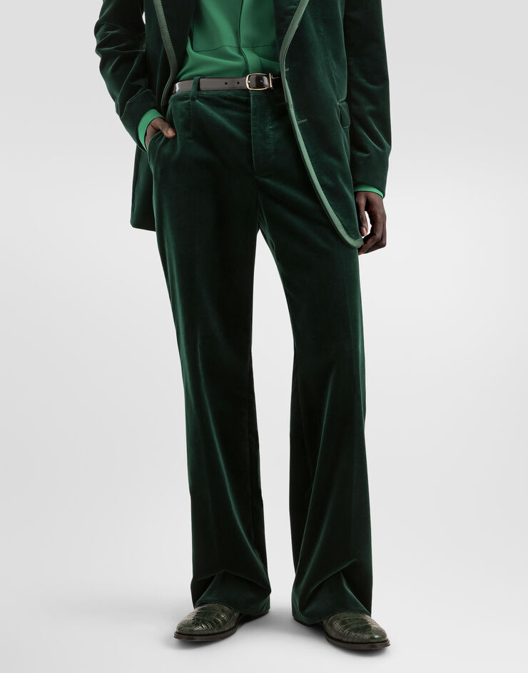 Dolce & Gabbana Velvet trousers Dolce & Gabbana Velvet trousers Green GP25RTFUVG7