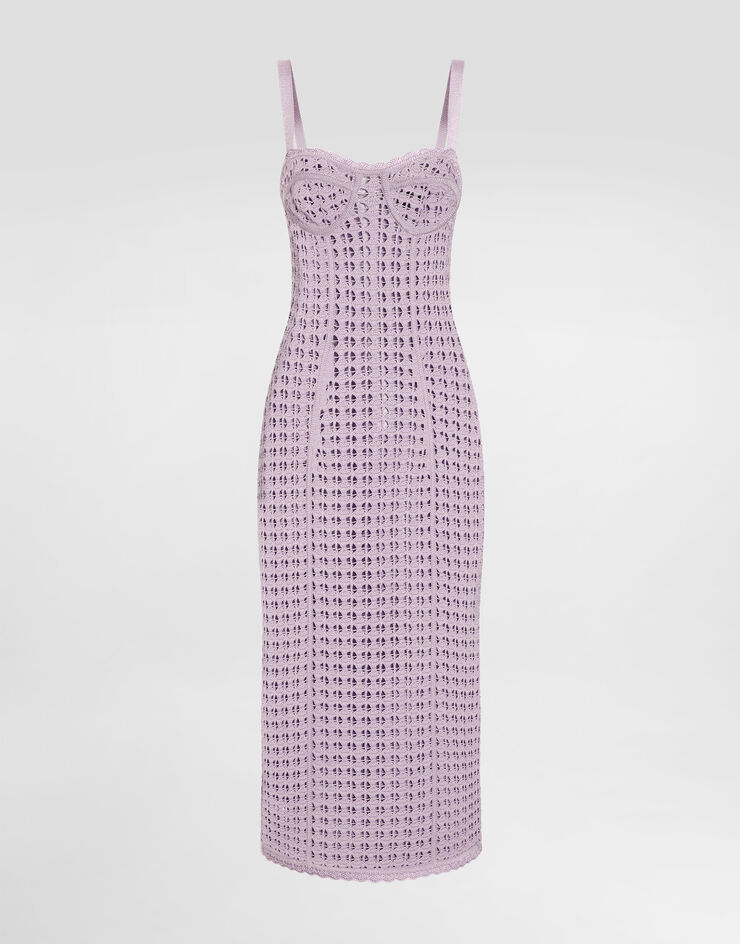 Dolce & Gabbana Crochet bustier dress Multicolor FXS51TJGMBH