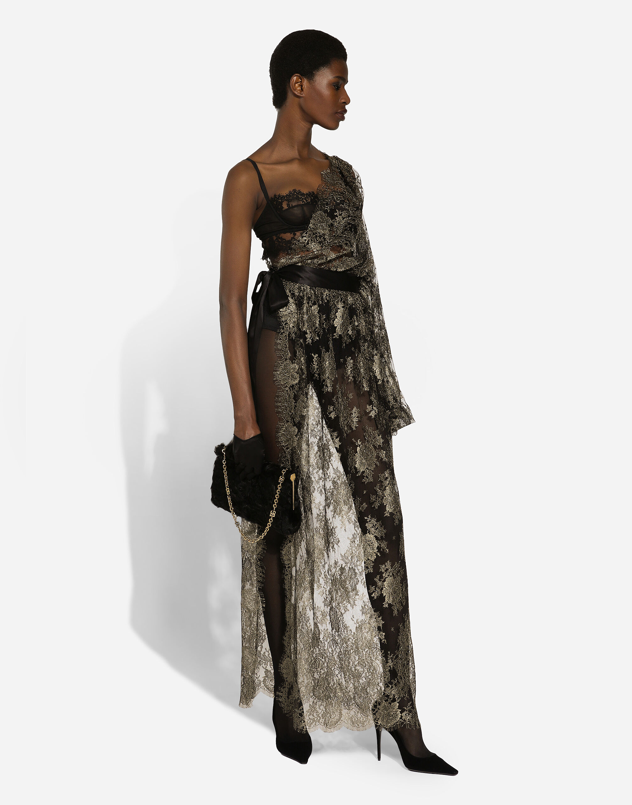 ◆直営店◆【Dolce&Gabbana】MARLENE ラージ ショルダーバッグ ブラックのウィメンズ MARLENE ラージ ショルダーバッグ