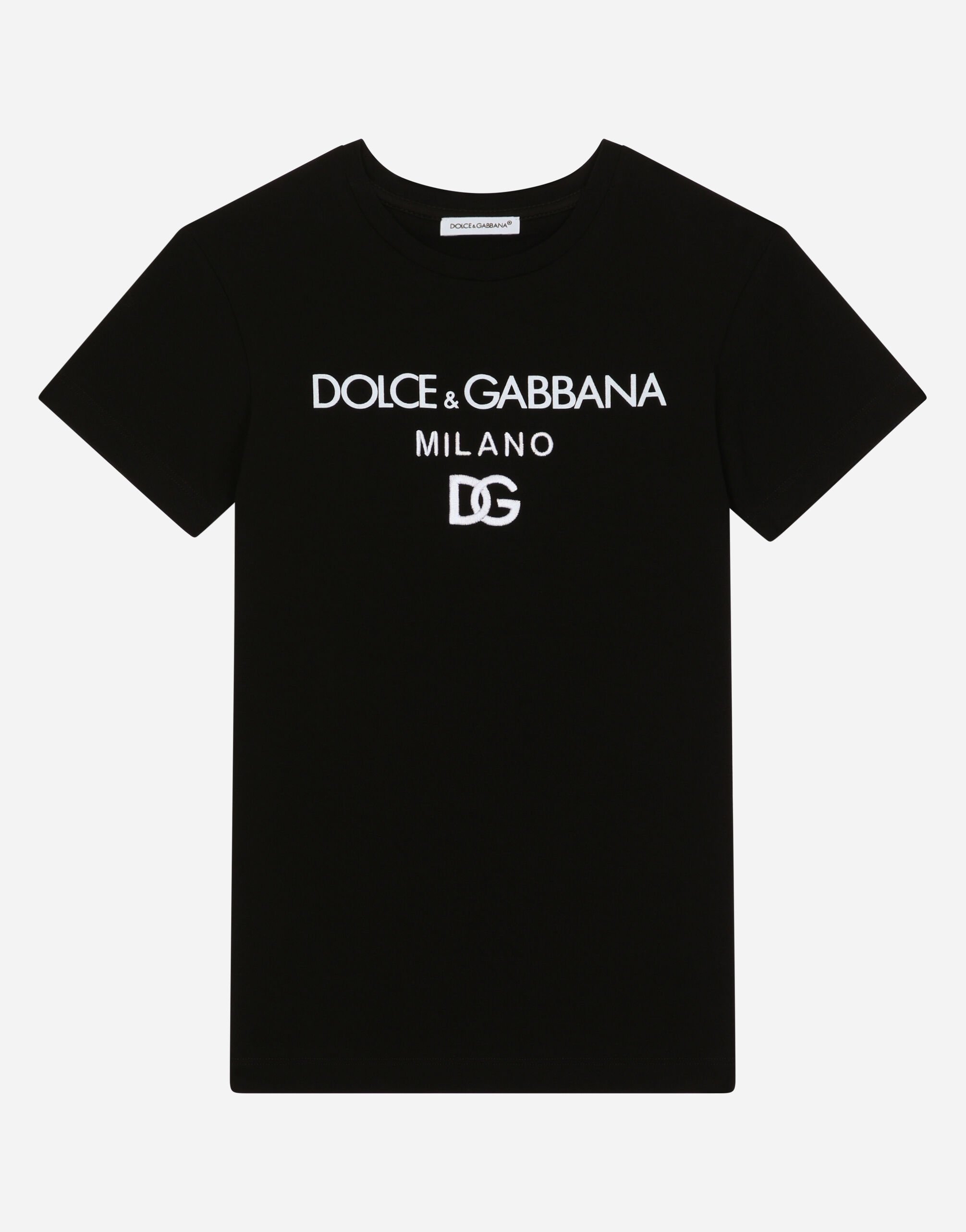 Dolce & Gabbana Logo-print jersey dress Animal Print L53DF9FS1AR