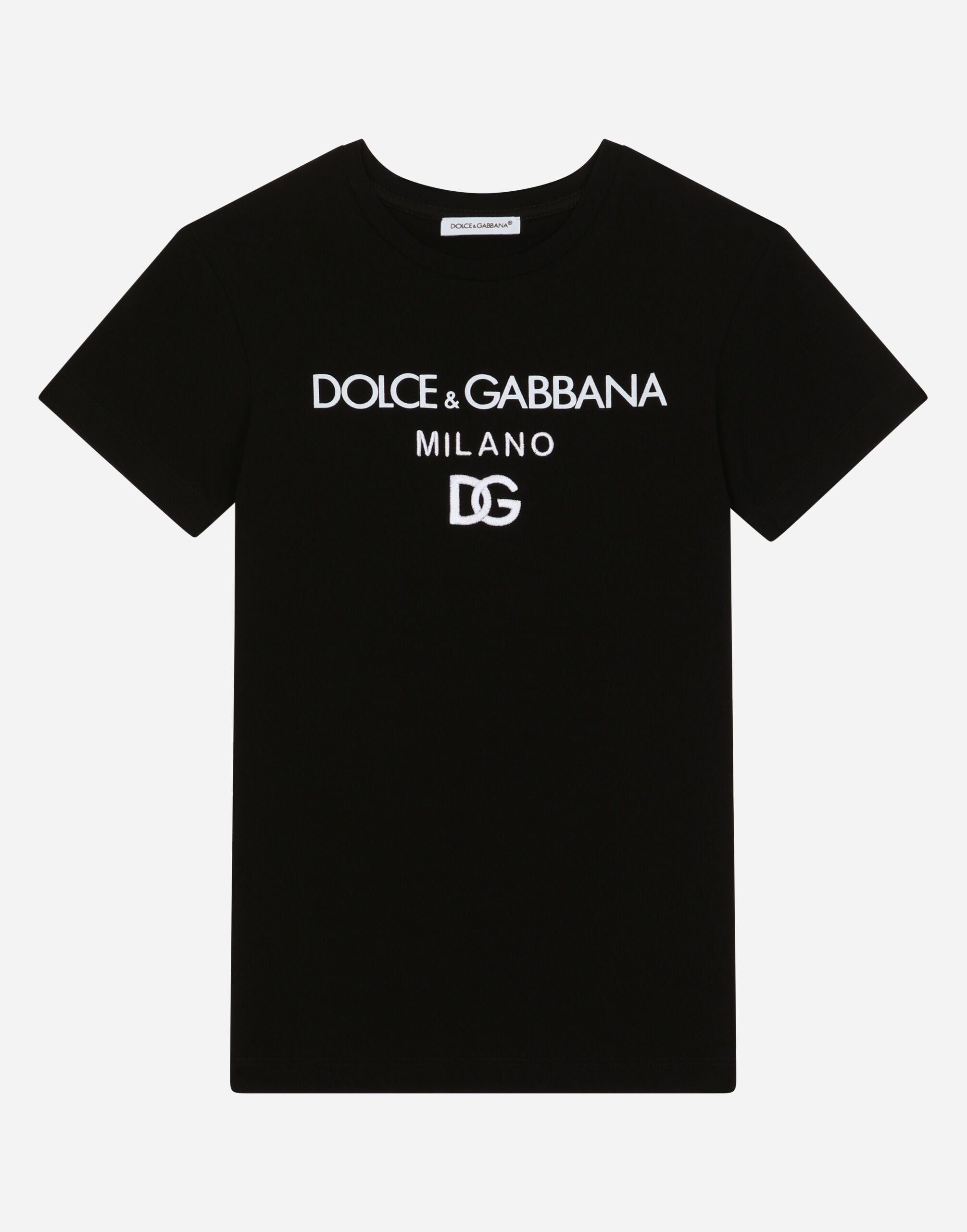ブラックのウィメンズ ドレス ジャージー ロゴプリント | Dolce&Gabbana®