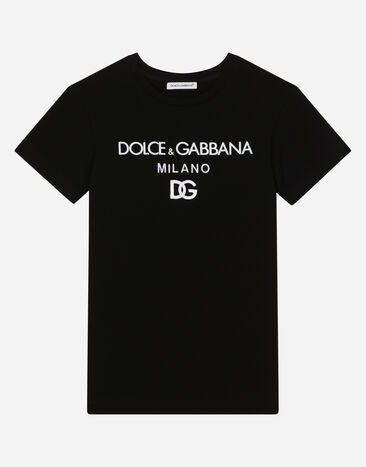 Dolce & Gabbana Logo-print jersey dress Black L5JD6GG7I0K