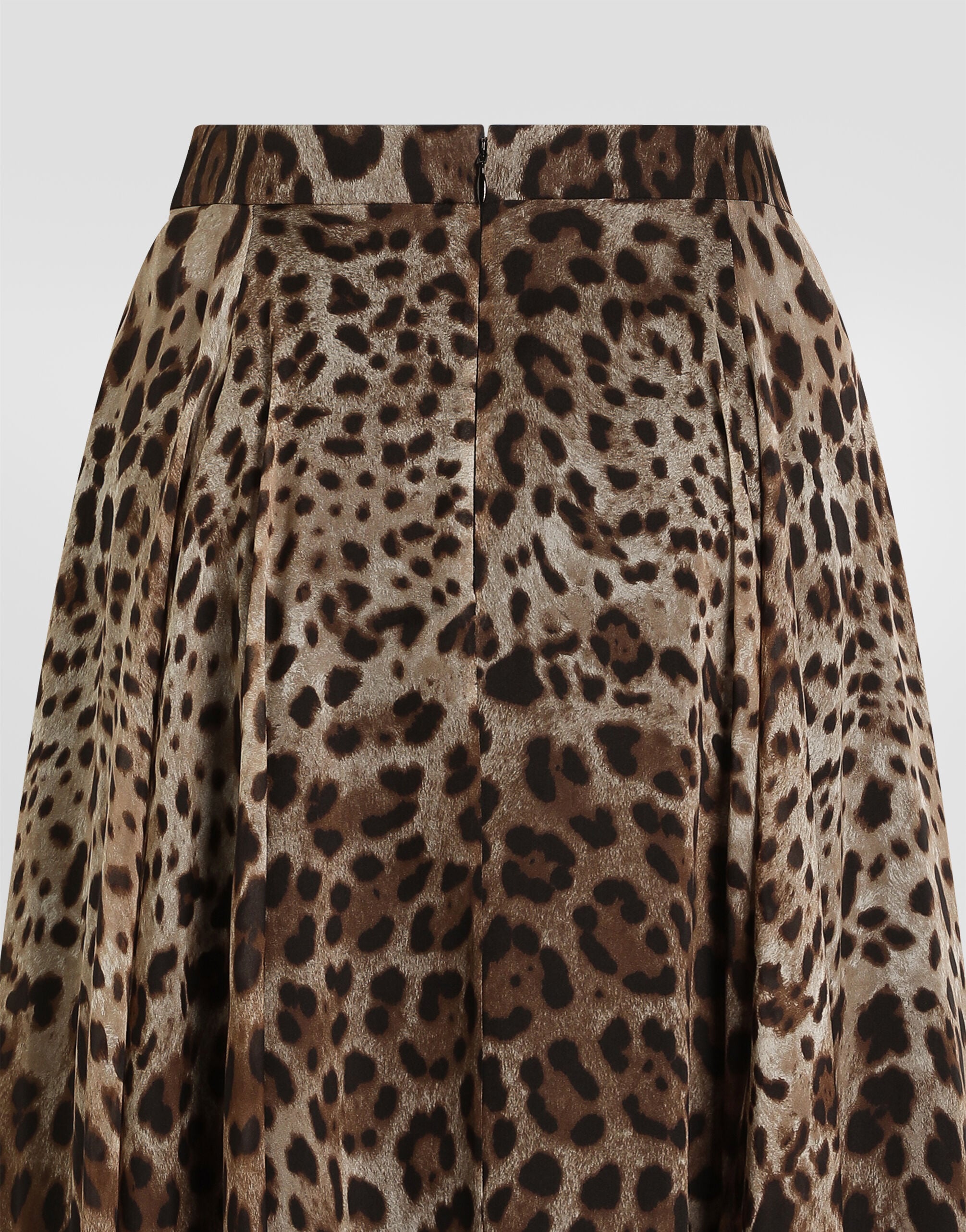 Leo-print chiffon skirt in Print for Women | Dolce&Gabbana® US