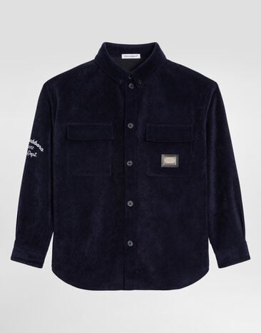 Dolce & Gabbana Corduroy shirt Blue L44S47FUEFO