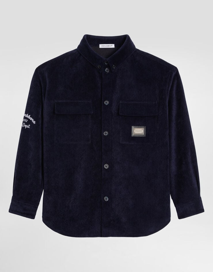 Dolce & Gabbana قميص كوردروي Blue L44S47FUEFO