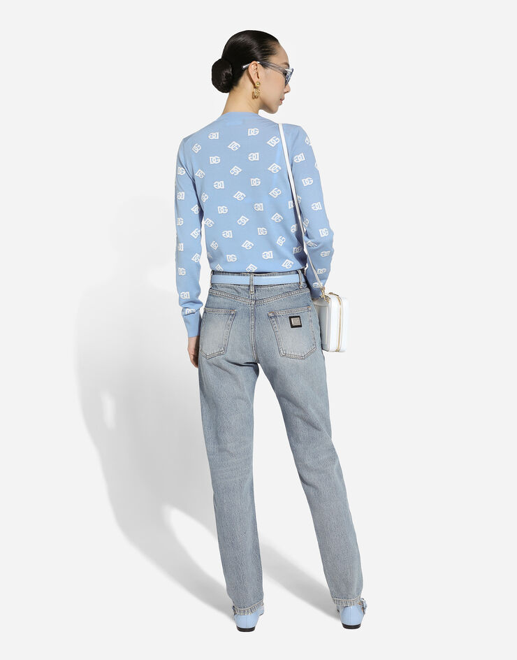 Dolce & Gabbana Vaqueros Carrot en denim de algodón Multicolor FTC7BDG8LW2