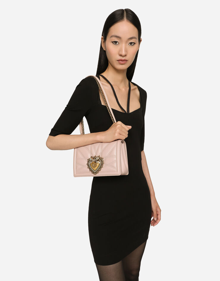 Dolce & Gabbana Medium Devotion shoulder bag Cipria BB7158AW437