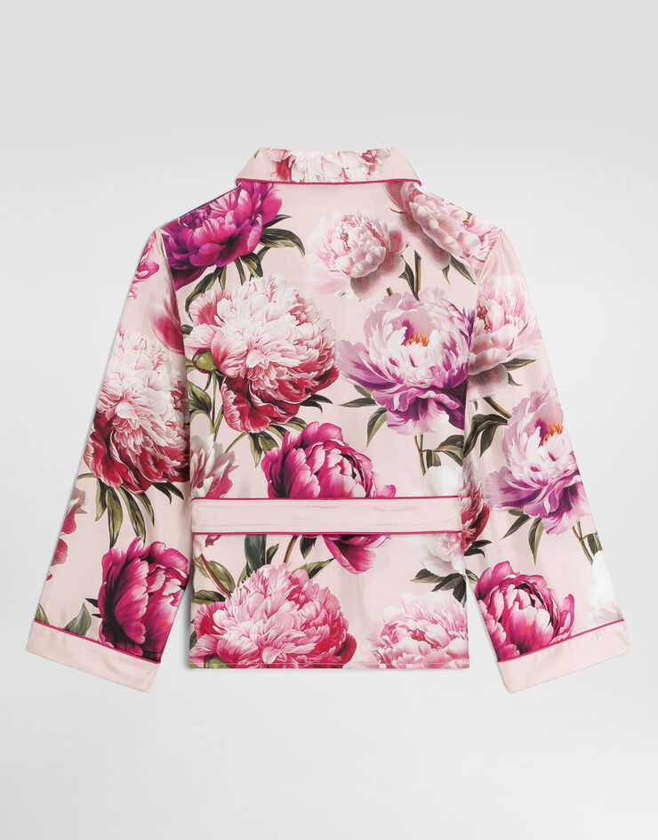 Dolce & Gabbana Peony-print twill vanity shirt Dolce & Gabbana Peony-print twill vanity shirt Multicolor L56S75G7QWU