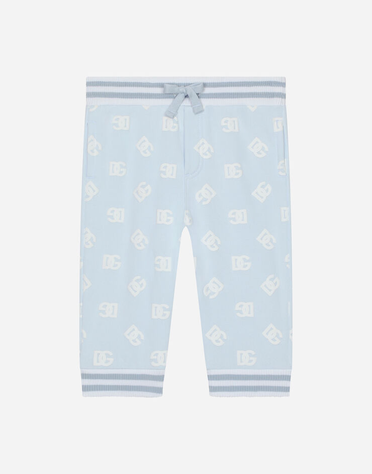 Dolce & Gabbana Jersey jogging pants with rubberized DG logo print Grey L1JPGRG7G3U