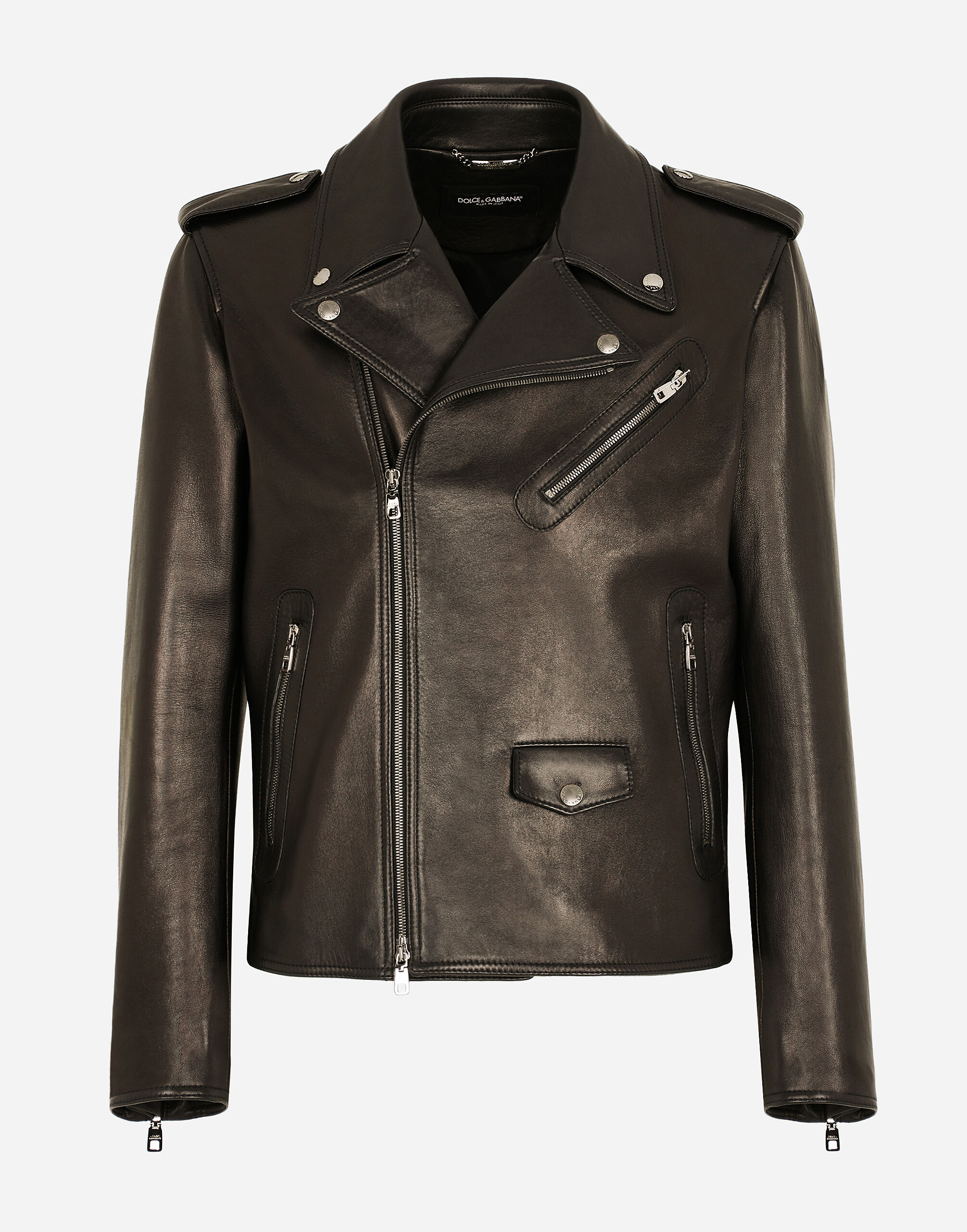 Dolce & gabbana men's leather jacket outlet