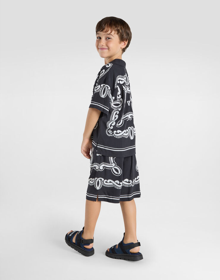 Dolce & Gabbana Batik shirt with bandanna print Print L43S81FP8F7