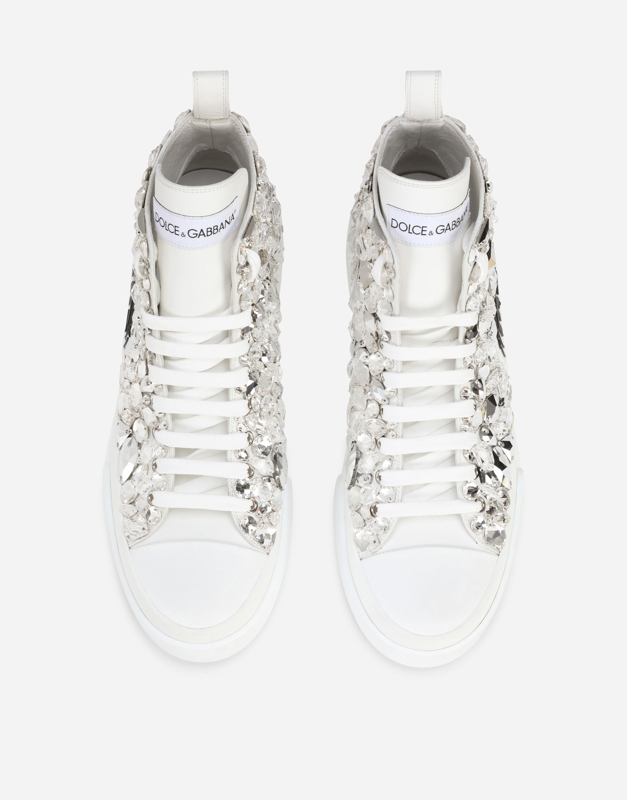 ホワイトのメンズ Calfskin nappa Portofino Light mid-top