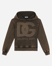 Dolce & Gabbana Jersey hoodie Brown L4JWFQG7L1Z