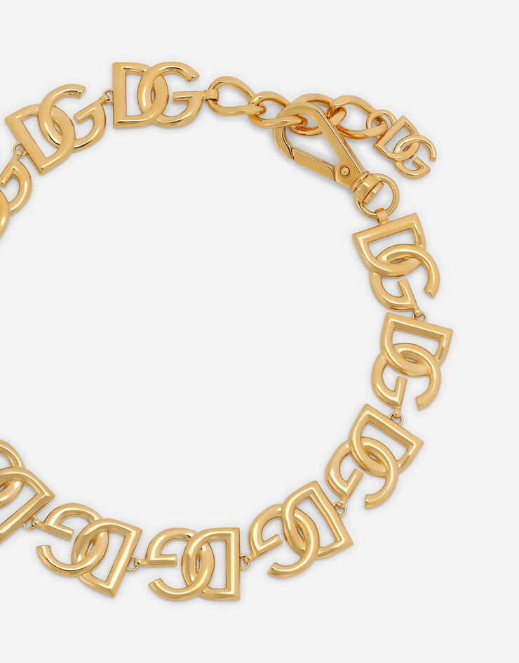 Dolce&Gabbana Короткое колье с логотипами DG золотой WNO4S2W1111