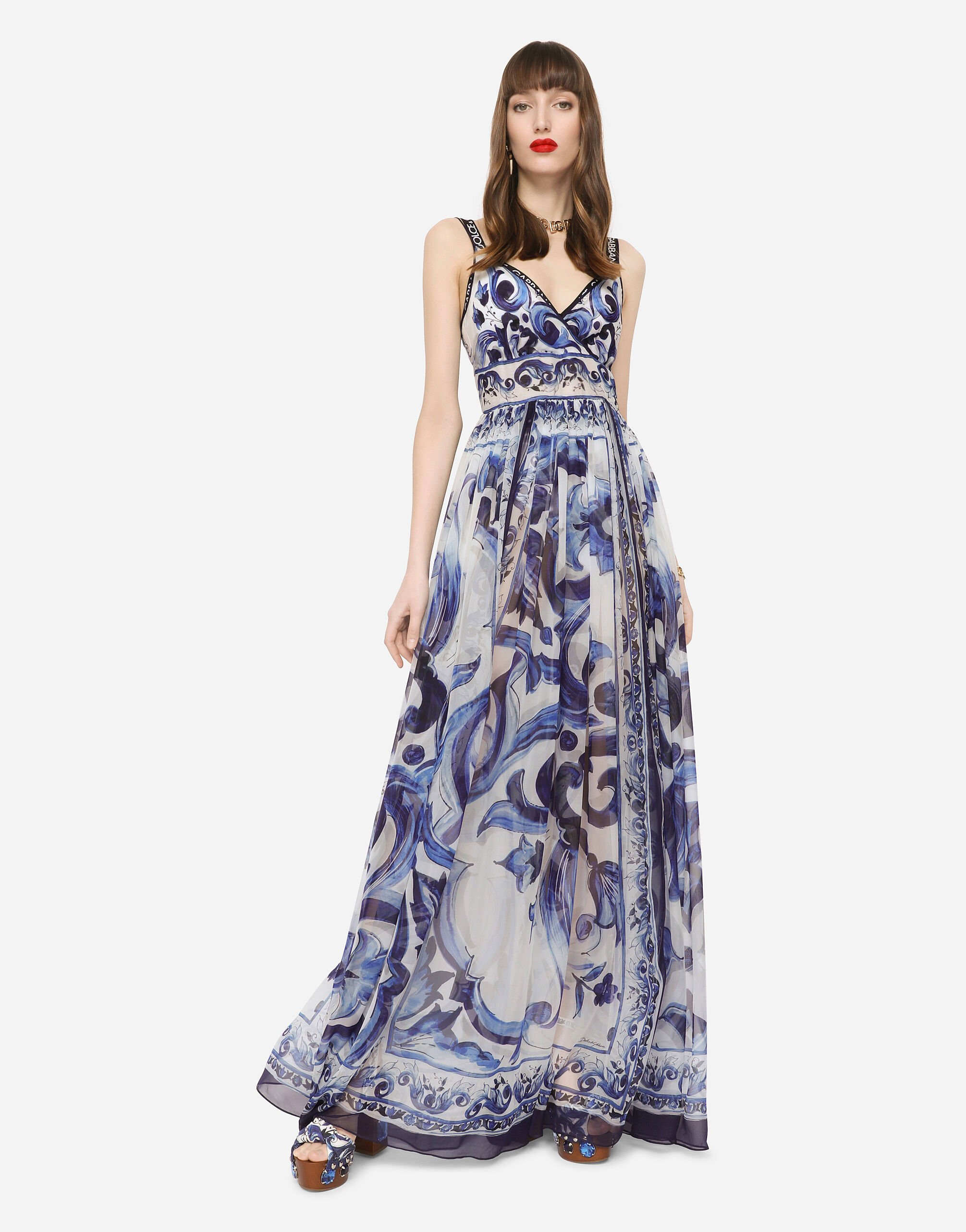 Dolce gabbana chiffon dress shop