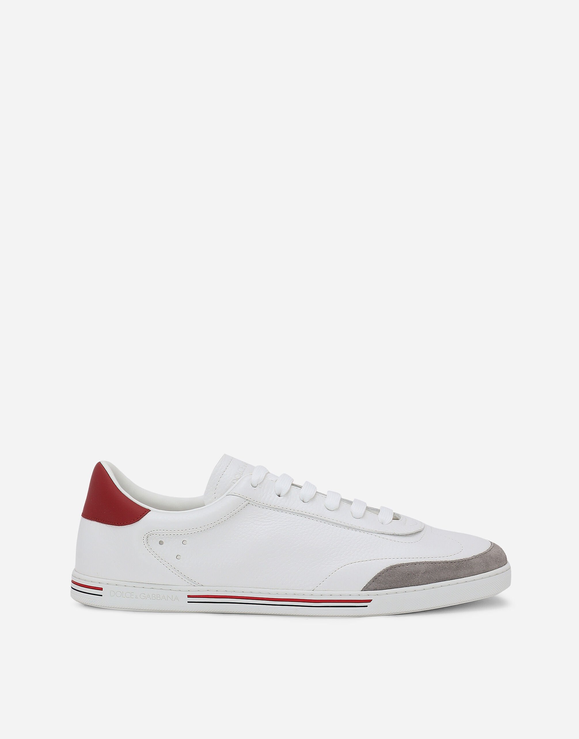 Dolce & Gabbana Saint Tropez calfskin sneakers Beige A10822A8034