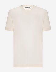 Dolce & Gabbana Short-sleeved silk T-shirt Print G5IF1THI1QA
