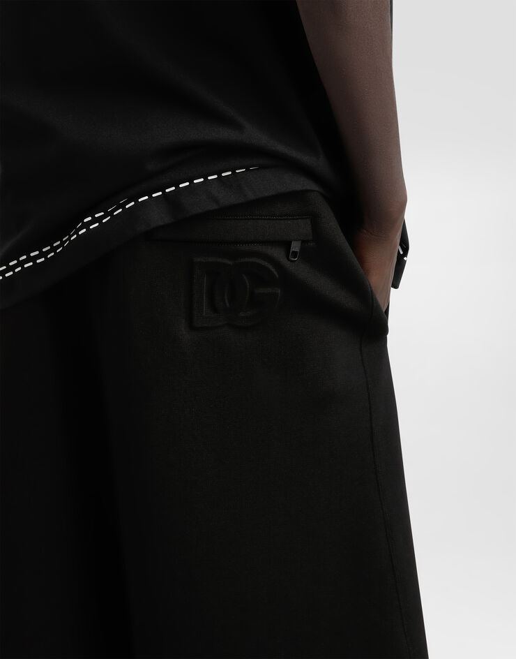 Dolce & Gabbana Bermudas estilo jogger de algodón Negro GP08BZG7O2S