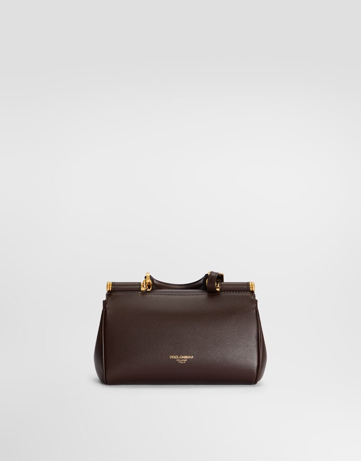 Dolce & Gabbana Mini My Sicily calfskin handbag Brown BB7864B7321