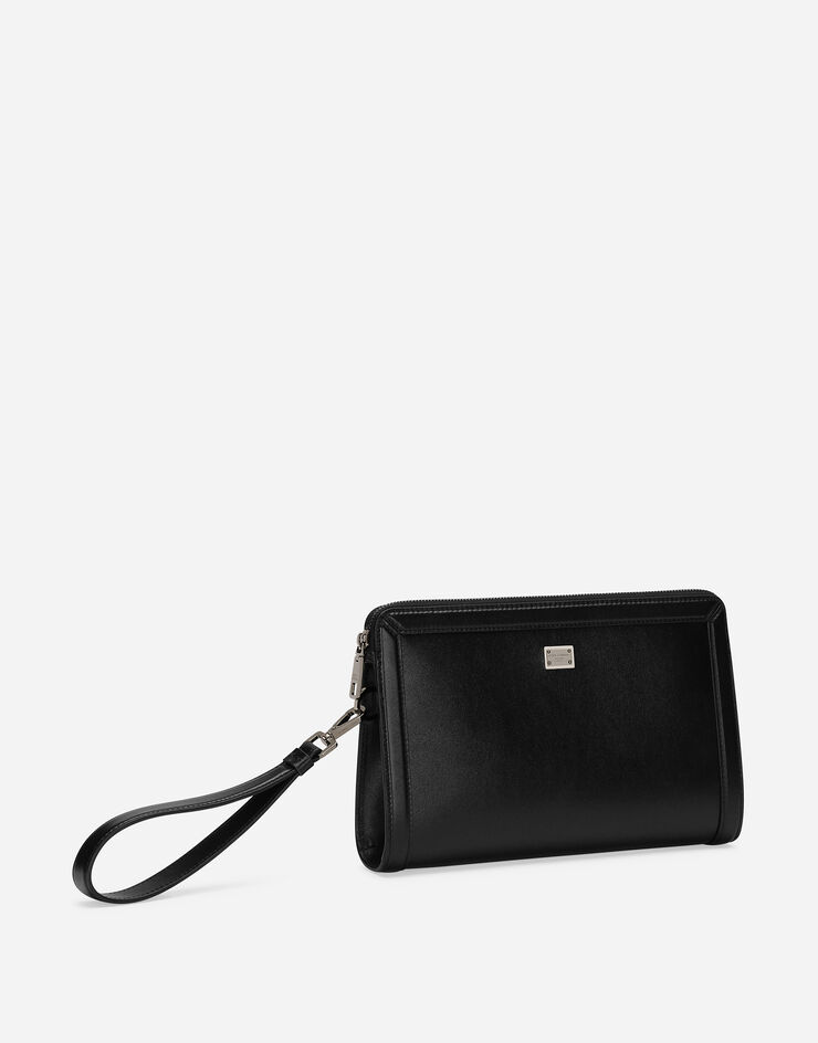 Dolce & Gabbana حقيبة باوتش من جلد عجل أسود BM2330AV956