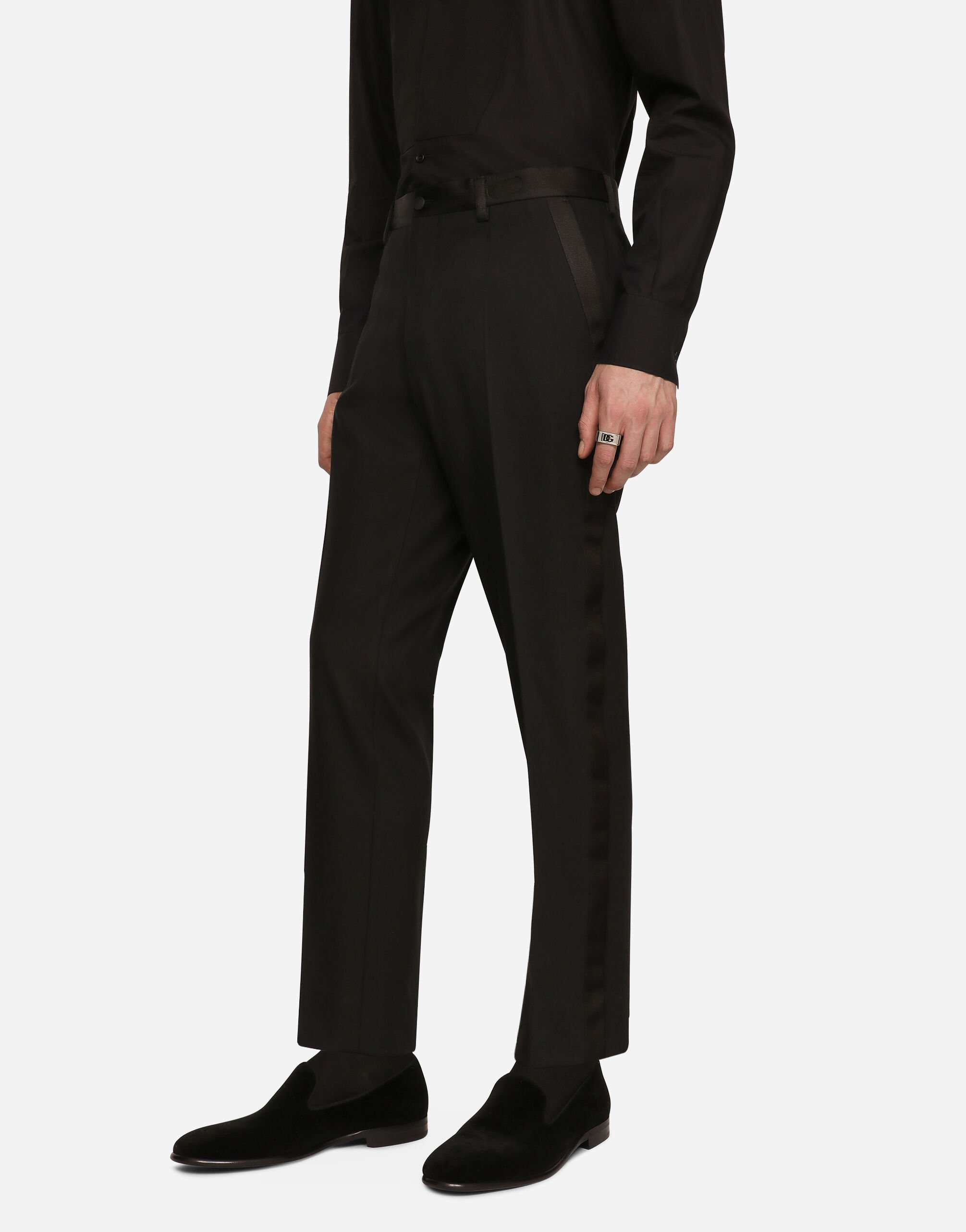 大きな取引 tuxedo Stretch pants US Dolce&Gabbana® | Men for Black in パンツ