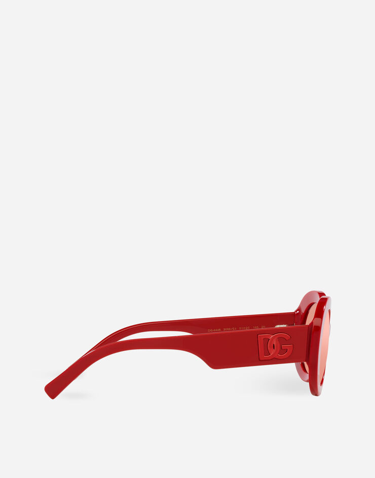 Dolce & Gabbana نظارة شمسية DG Logo أحمر VG4448VP7E4
