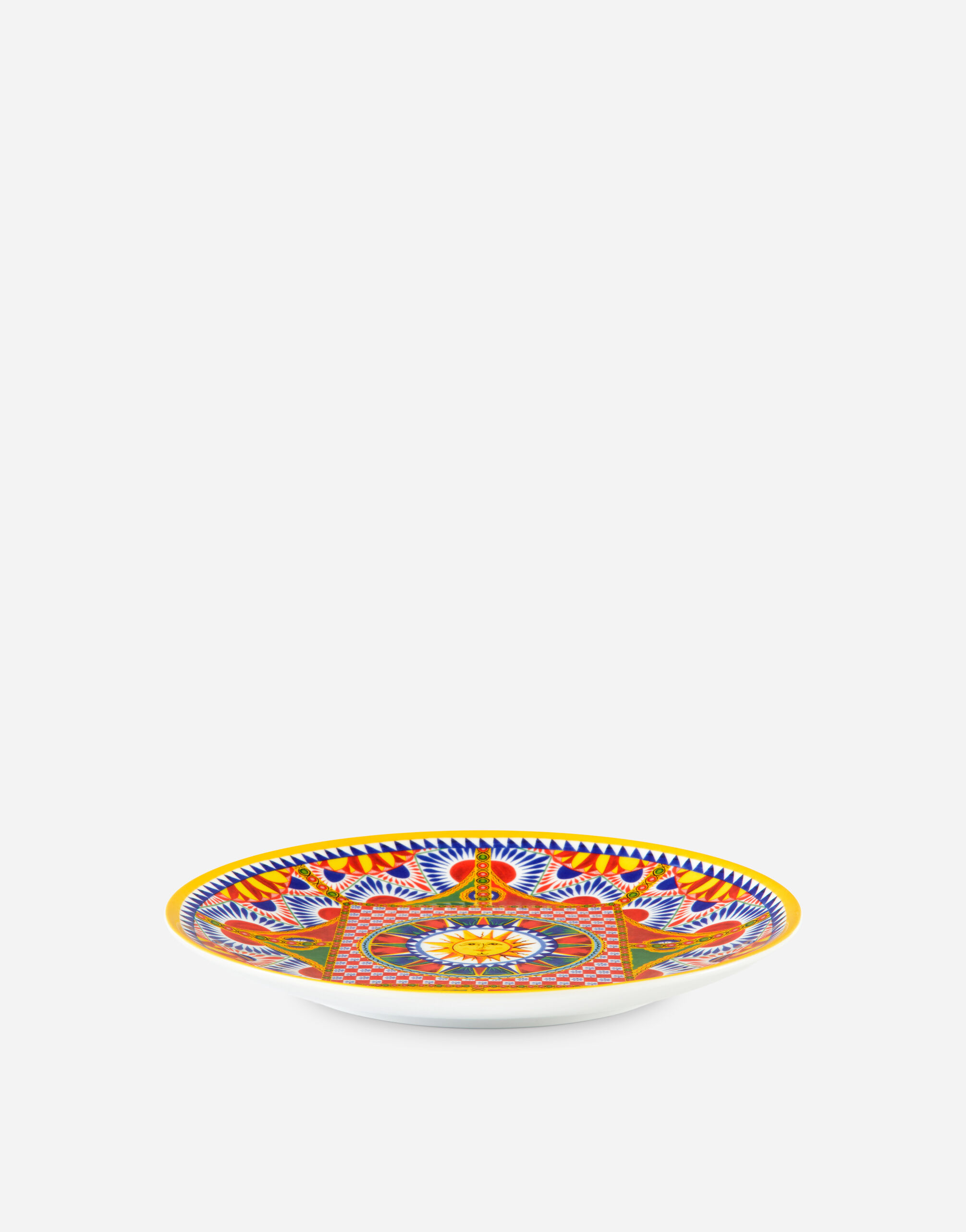 Set 2 Porcelain Dinner Plates in Multicolor | Dolce&Gabbana® US