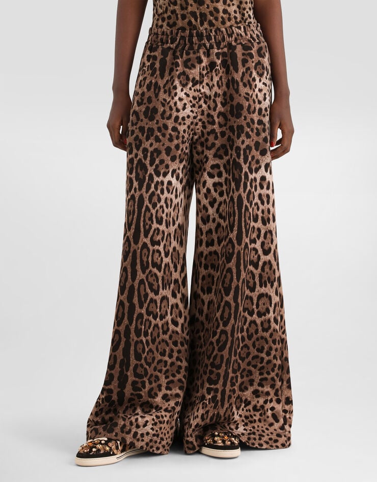 Dolce & Gabbana Leo-print fleece trousers Dolce & Gabbana Leo-print fleece trousers Print FTDJGTFS785