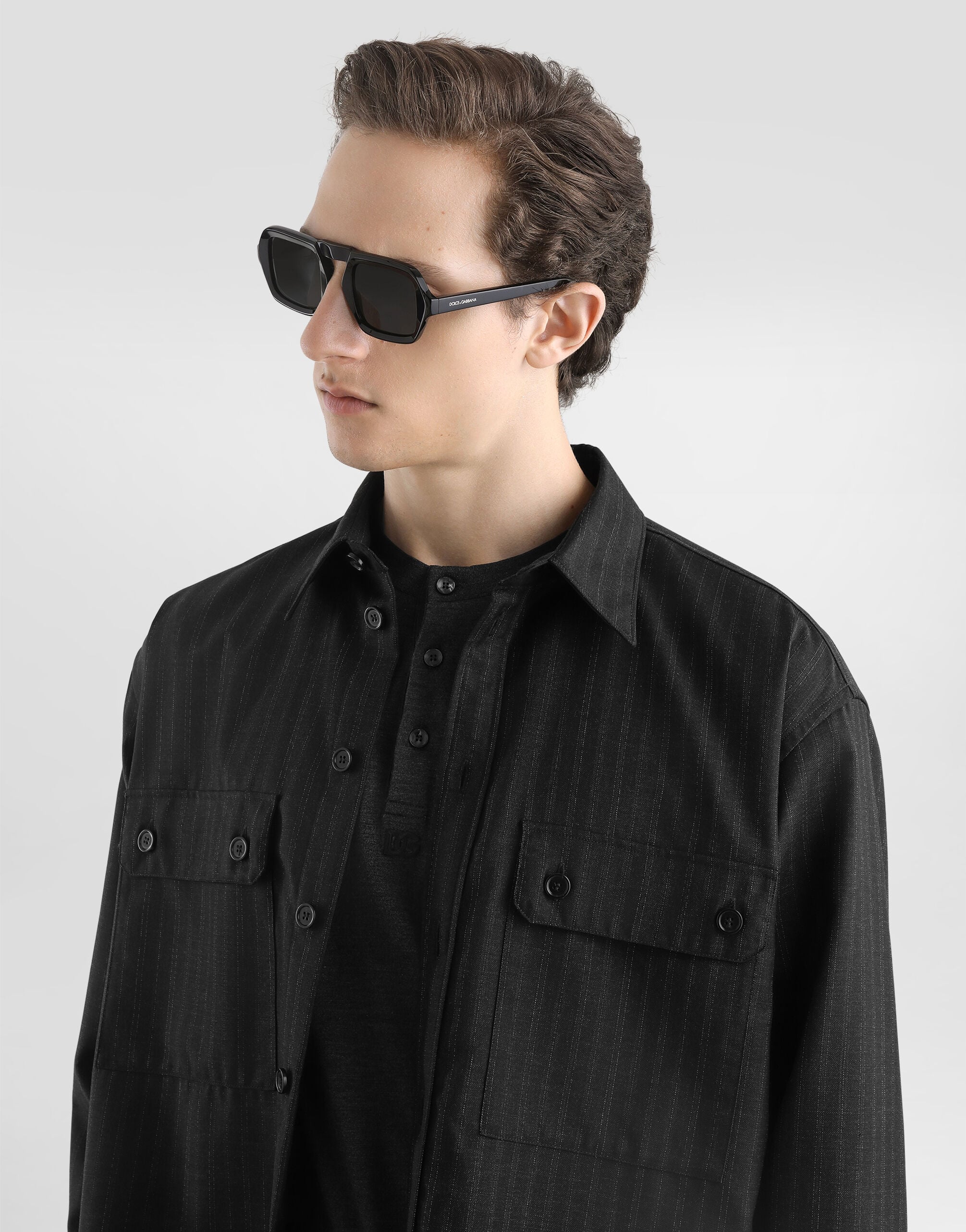Tailored pinstripe shirt in Multicolor for Men | Dolce&Gabbana® US