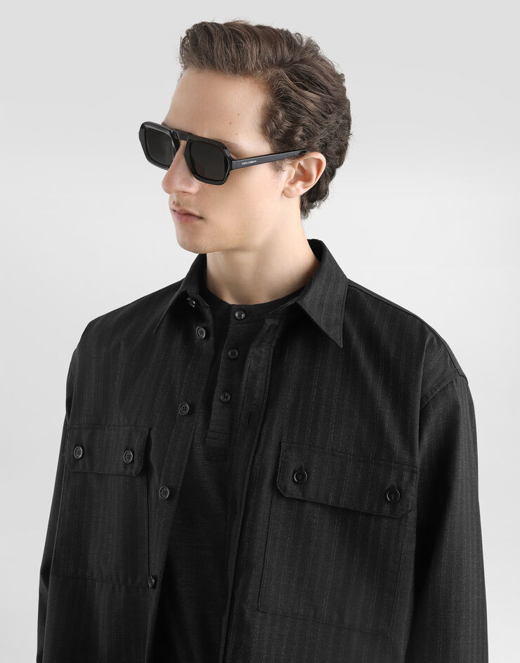 Dolce & Gabbana Tailored pinstripe shirt Multicolor G5OG7TFR2ZX