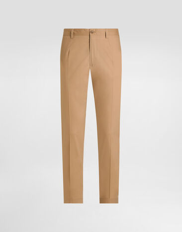 Dolce & Gabbana Pantalón sastre de algodón Beige GW13ETFU5V9