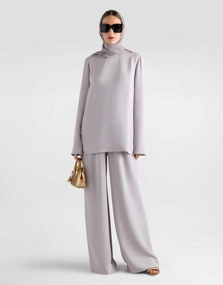 Dolce & Gabbana Top in crêpe marocain Beige I7S53WFU1MD