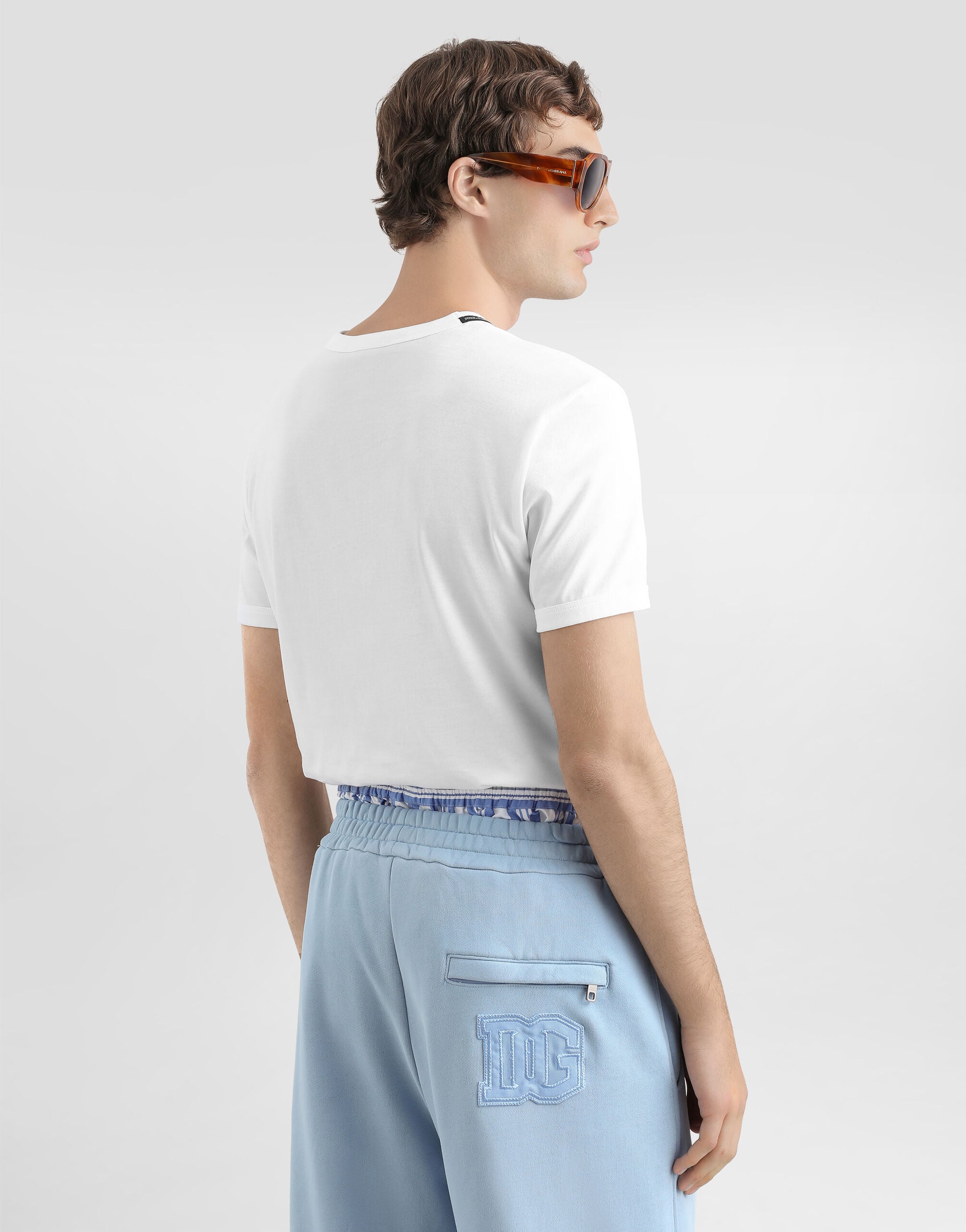 T-shirt with print in White for Men | Dolce&Gabbana® US