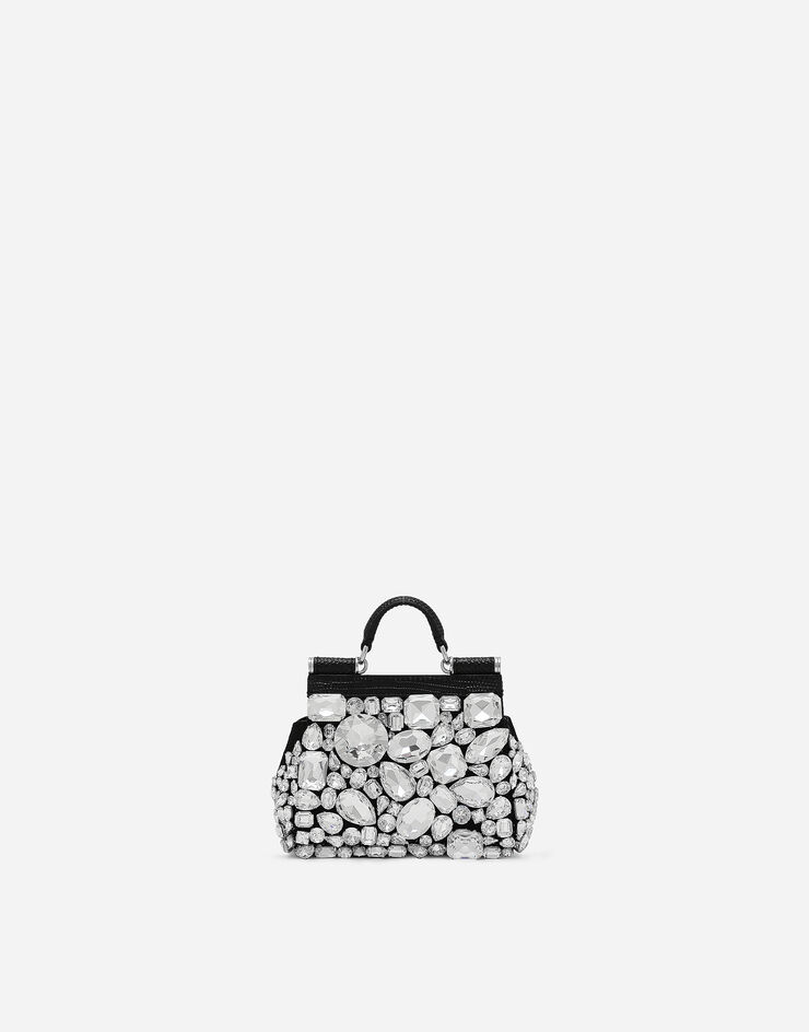 Dolce & Gabbana Mini sac à main Sicily Noir BB7504AP624