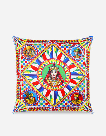 Dolce & Gabbana Duchesse cotton cushion large Multicolor TCE003TCAA2