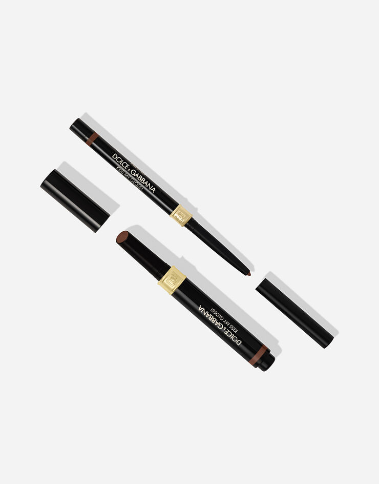 Dolce & Gabbana Kiss My Gloss! 03 Chat - Neutral brown liner and chocolate pink duo chrome gloss MKUPLIP0016