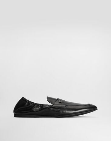Dolce & Gabbana Zapatillas en piel de becerro Black A50790A0374