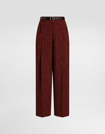 Dolce & Gabbana Pinstripe trousers Multicolor FTDMITFBMFW