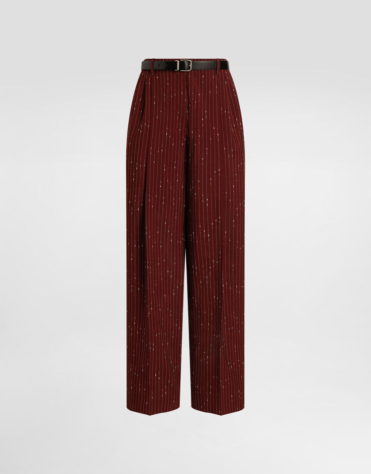 Dolce & Gabbana Pinstripe trousers Multicolor FTDMITFBMFW
