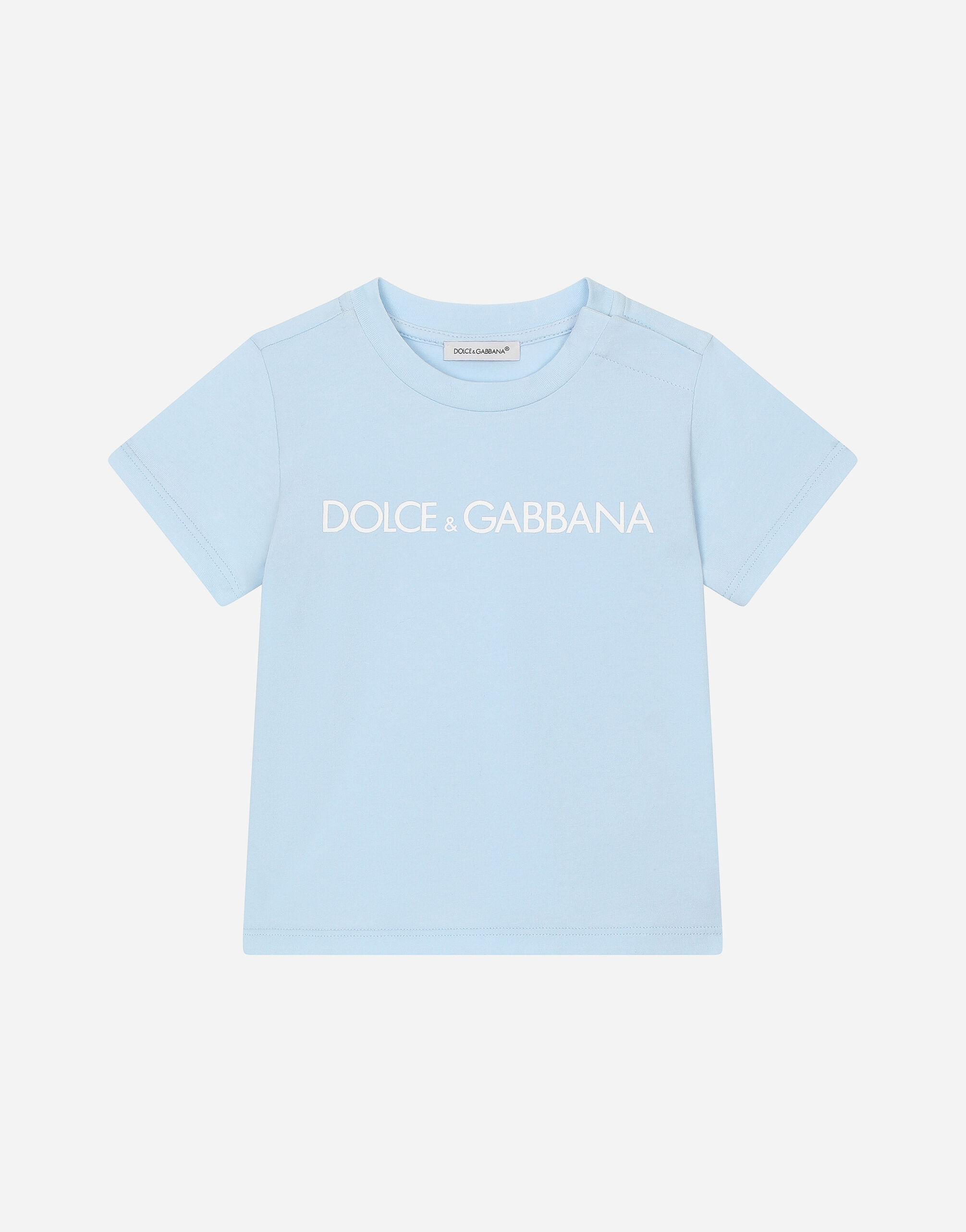 Dolce & Gabbana Jersey T-shirt with logo print White L1JTEYG7K7R