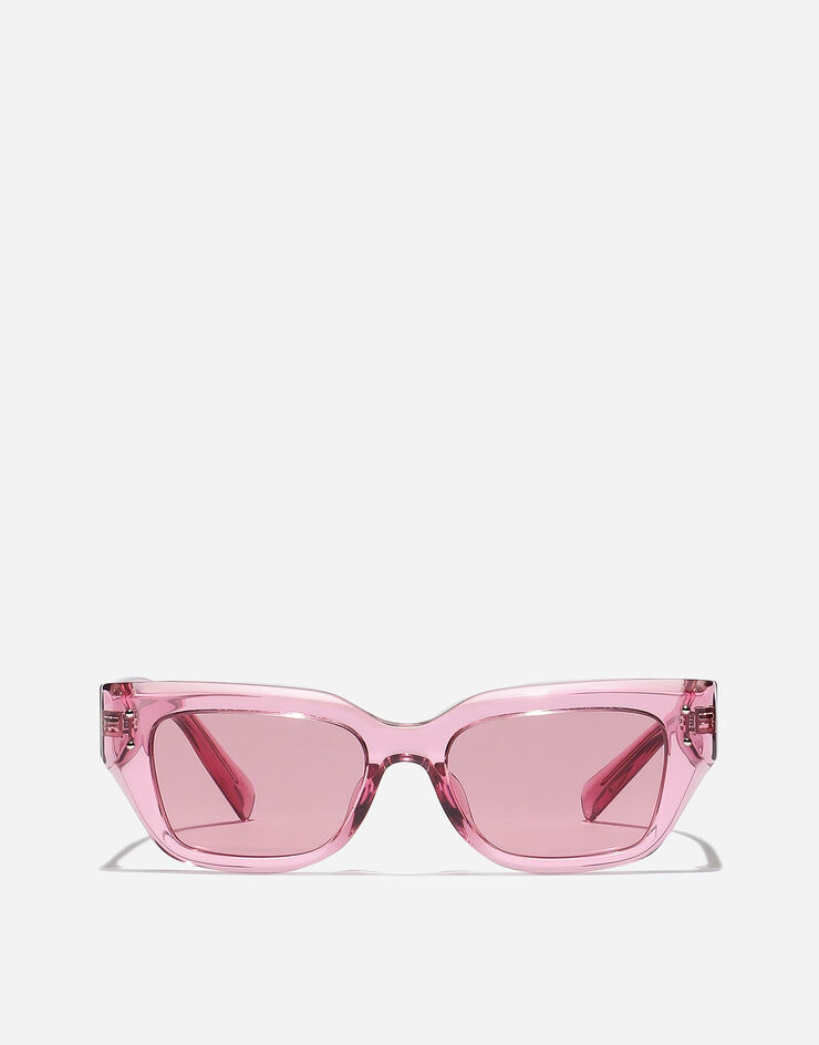 Dolce & Gabbana نظارة شمسية DG Sharped وردي شفاف VG446BVP830