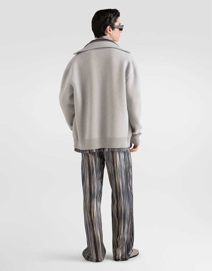 Dolce & Gabbana Stripe-print hawaii silk twill shirt Dolce & Gabbana Stripe-print hawaii silk twill shirt G5IF1TIS140