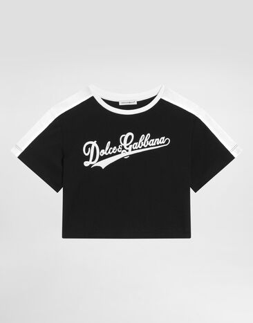 Dolce & Gabbana Jersey t-shirt with print Black L5JTQGG7PWI