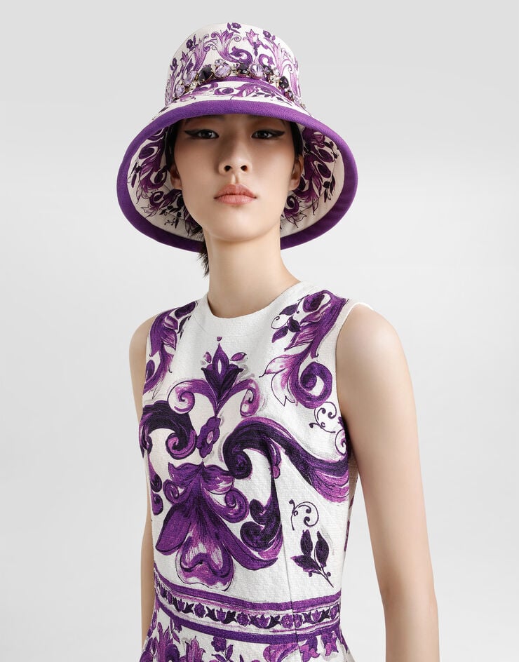 Dolce & Gabbana Majolica-print sleeveless dress Multicolor F68A8TFPFSO