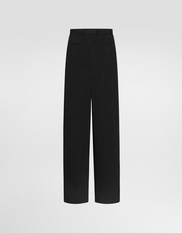 Dolce & Gabbana Wool gabardine trousers Dolce & Gabbana Wool gabardine trousers Black GP16HTFU21E