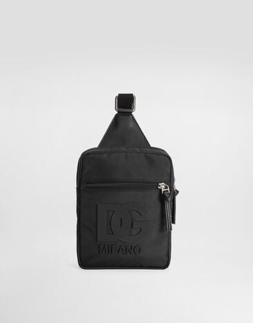 Dolce & Gabbana Nylon waist bag with logo Black EM0142A0567