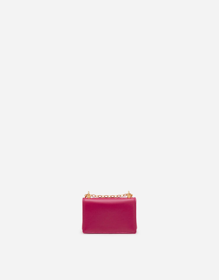 Dolce & Gabbana DG Girls micro bag in plain calfskin RED BI1398AW070
