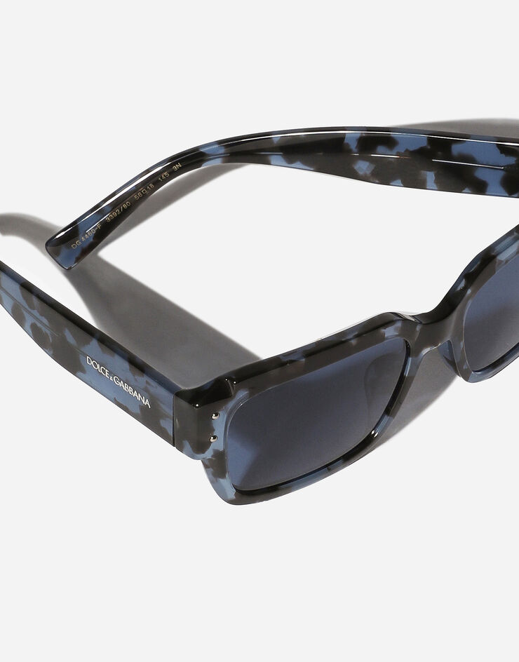 Dolce & Gabbana نظارة شمسية DG Sharped أزرق هافان VG446DVP280